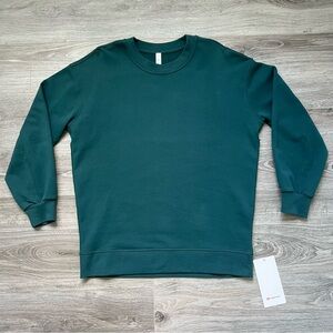 Lululemon Perfectly Oversized Crew Sweater Size 4 Green Jasper NWT